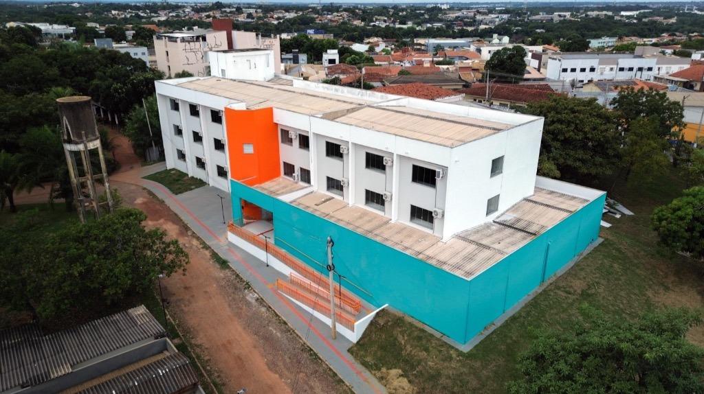 Vista aérea do Centro de Pesquisa em Coleções Zoológicas (CPCZ) da UFMT. Foto: Zina Crepaldi/Edição Alexandre Ribeiro/Acervo Propesq/UFMT 